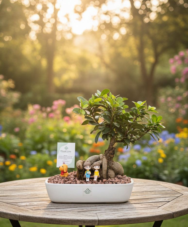 Miniature Ficus Ginseng Bonsai